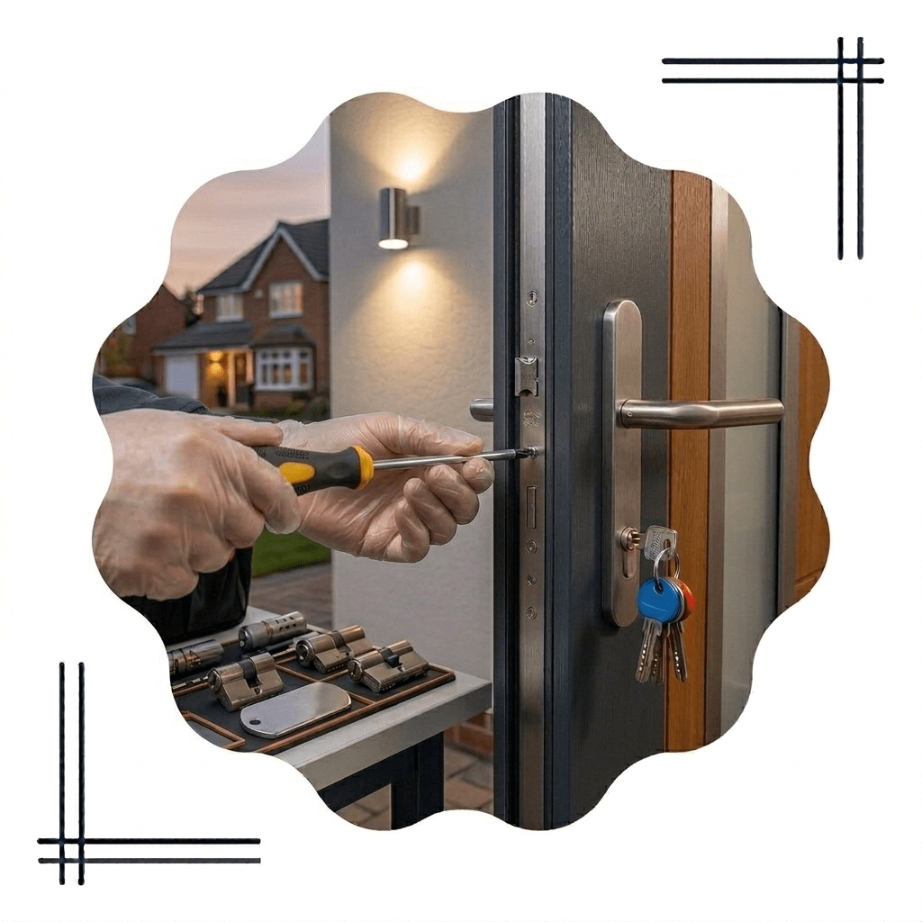 Serrurier MRJ à Forest 5 Expert en serrurerie Forest installant une serrure multipoints sécurisée
